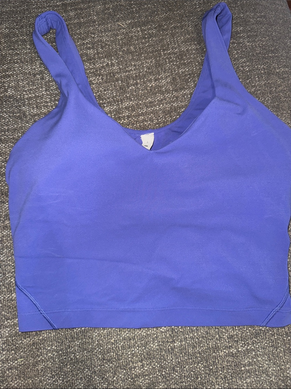 lululemon tank and flare set purple size 6